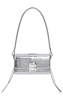 Brandon Blackwood Mid Nia Leather Crossbody Bag in Silver
