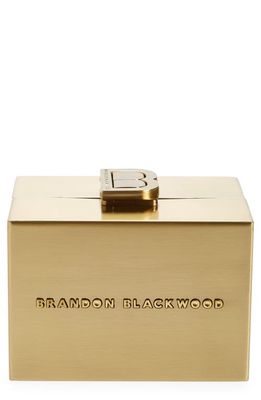 Brandon Blackwood Mini Metal Minaudière in Gold
