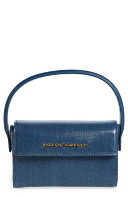 Brandon Blackwood Quincy Top Handle Bag in Waxed Denim