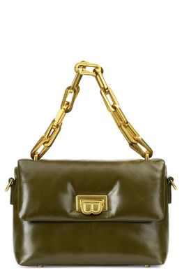 Brandon Blackwood Yuta Leather Crossbody Bag in Olive Green