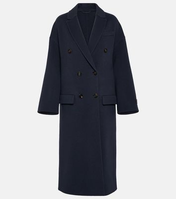 Brunello Cucinelli Double-breasted wool and cashmere coat