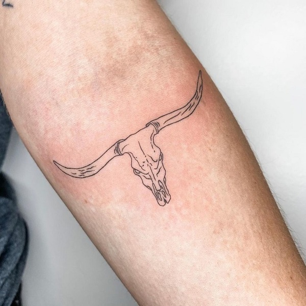 30 Best Bull Skull Tattoo Ideas 17 30 Best Bull Skull Tattoo Ideas