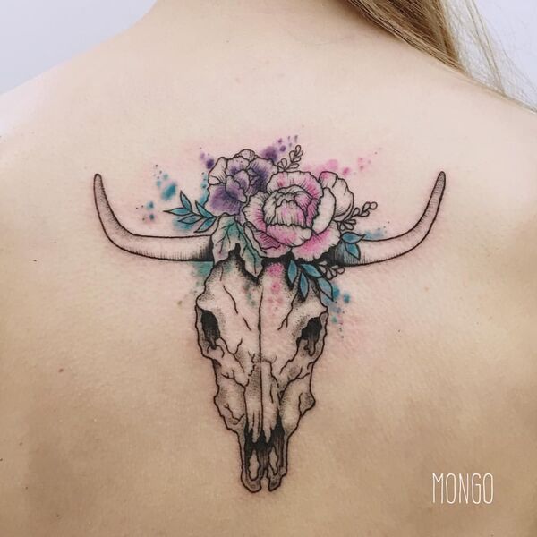 30 Best Bull Skull Tattoo Ideas 7 30 Best Bull Skull Tattoo Ideas