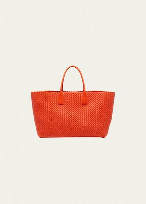 Cabat Large Intreccio Lambskin Tote Bag