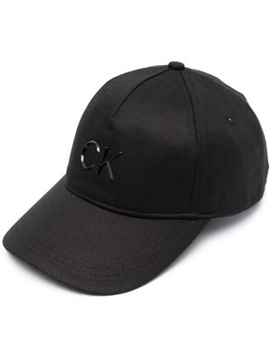Calvin Klein logo-plaque baseball cap - Black
