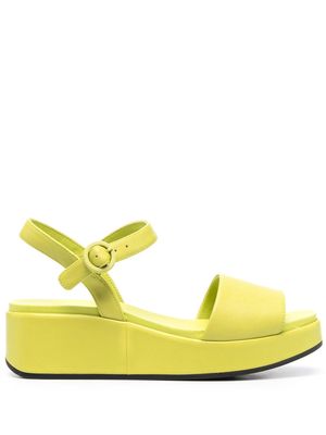 Camper Misia suede wedge sandals - Green