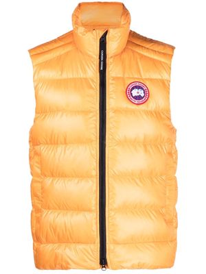 Canada Goose logo-patch padded gilet - Orange