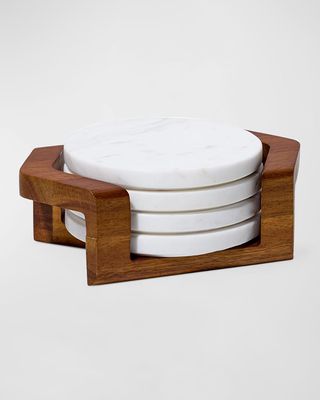 Chevron Coaster Set with Holder