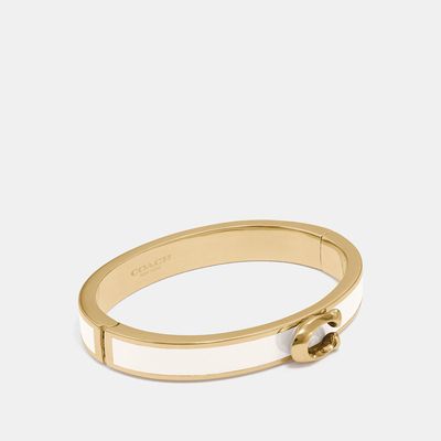 Coach Outlet Signature Push Hinged Bangle - Multi