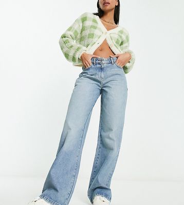 COLLUSION x014 baggy dad jeans in light blue