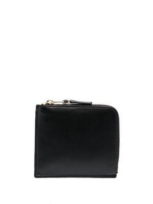 Comme Des Garçons Wallet checkerboard-lining leather wallet - Black