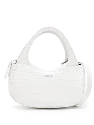 Coperni micro Swipe crocodile-effect mini bag - White