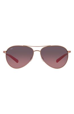 Costa Del Mar 58mm Gradient Pilot Sunglasses in Rose Gold