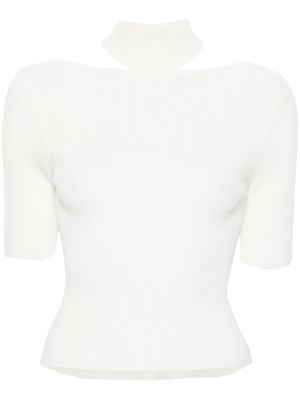 Cult Gaia Brianna ribbed T-shirt - White