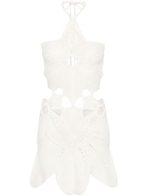 Cult Gaia Floreana panelled knit dress - White