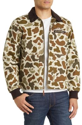 DARK SEAS Camo Print Zip-Up Transport Jacket