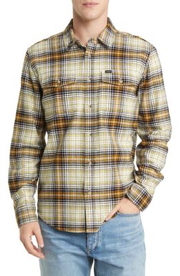 DARK SEAS Mateo Plaid Cotton Button-Up Shirt in Antique