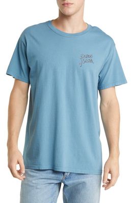 DARK SEAS Salty Rodeo Graphic Tee in Blue Fin