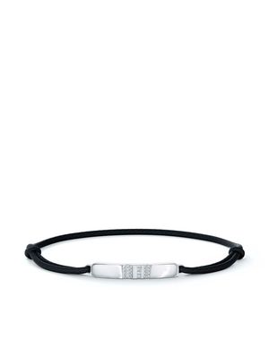 De Beers Jewellers 18kt white gold RVL diamond cord bracelet