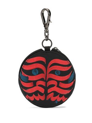 Discord Yohji Yamamoto brushstroke-print coin purse - Black