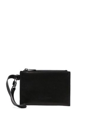 Discord Yohji Yamamoto debossed-logo key ring wallet - Black