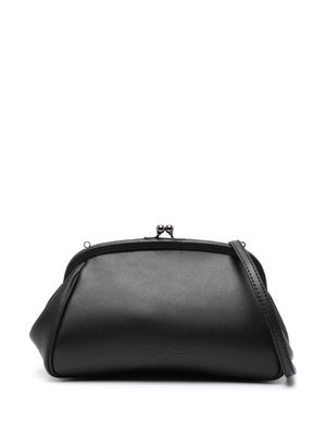 Discord Yohji Yamamoto Discord leather cross body bag - Black