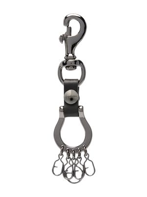 Discord Yohji Yamamoto logo-engraved metal keychain - Black