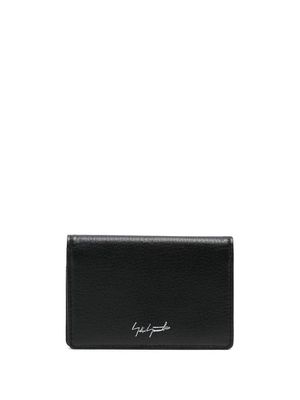 Discord Yohji Yamamoto logo-print card holder - Black