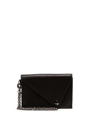 Discord Yohji Yamamoto Triangle leather wallet - Black