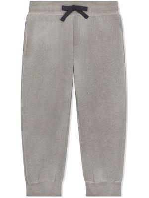Dolce & Gabbana Kids drawstring logo-print joggers - Grey