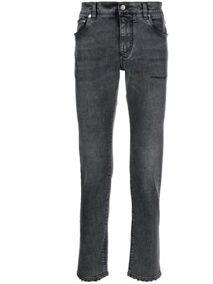Dolce & Gabbana stonewashed slim-fit jeans - Black