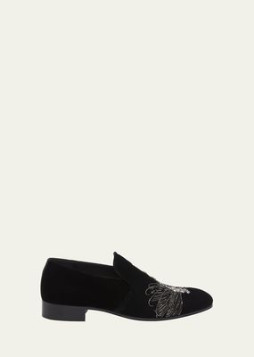 dragonfly embroidered formal