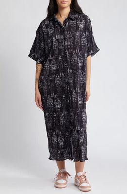 Dressed in Lala Astronaut Plissé Shirt Dress