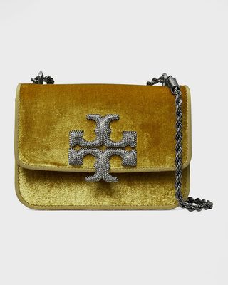Eleanor Small Convertible Velvet Shoulder Bag