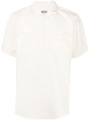 ENGINEERED GARMENTS half-zip cotton-blend shirt - Neutrals
