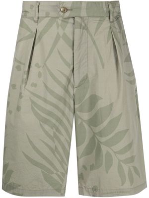 Engineered Garments Sunset graphic-print shorts - Green
