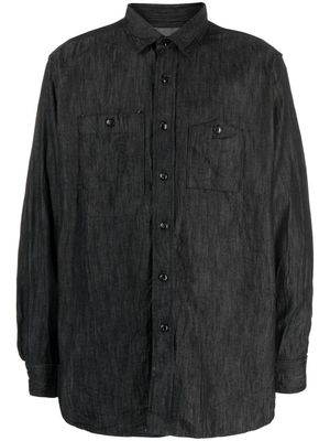 Engineered Garments Work textured denim shirt - Blue