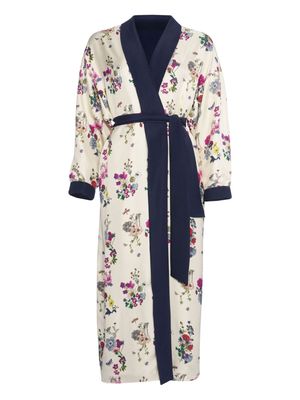 ERES floral-print tied-waist gown - Neutrals