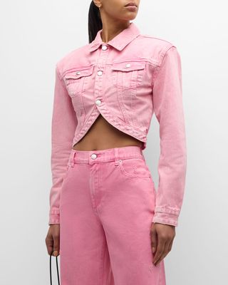 Faith Cropped Denim Jacket