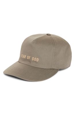 Fear of God Eternal Cotton Twill Baseball Cap in Dusty Concrete