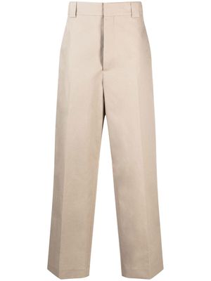 Fear Of God logo-patch wide leg trousers - Neutrals