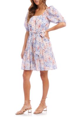 FIFTEEN TWENTY Floral Belted Cotton Dress in Floral Print