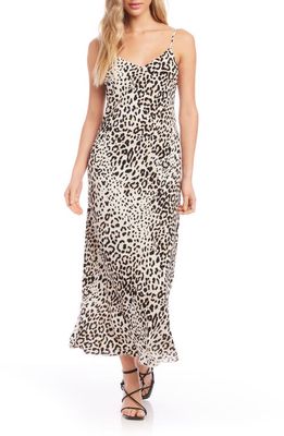 FIFTEEN TWENTY Leopard Print Maxi Slipdress in Cheetah