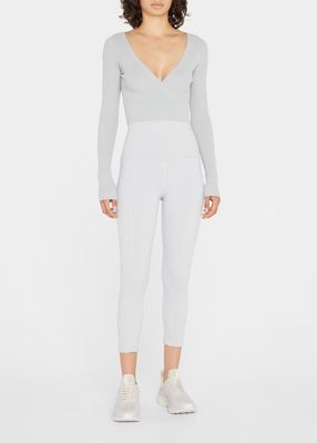 Geometric High-Waisted 7/8 Leggings