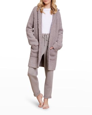 Girl's Boucle Hooded Coatigan, Size 6-14