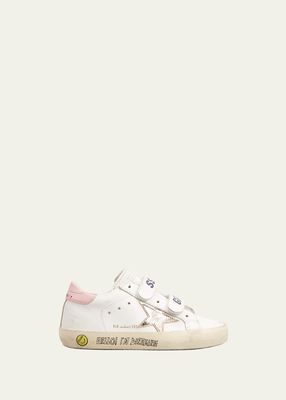 Girl's Old School Metallic Star Sneakers, Baby/Toddler