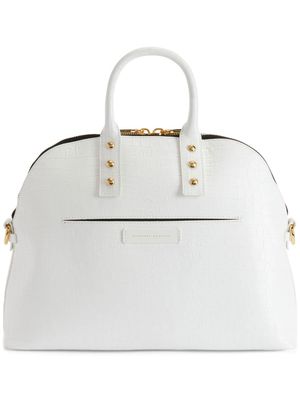 Giuseppe Zanotti Dussia leather tote bag - White