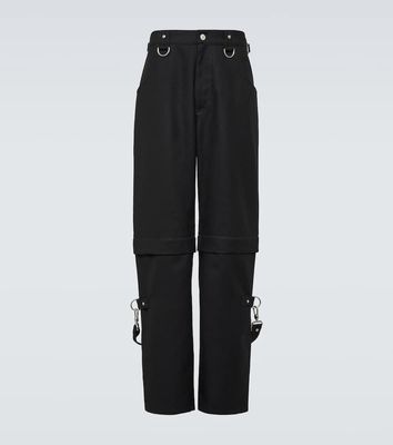 Givenchy Detachable wool pants with suspenders