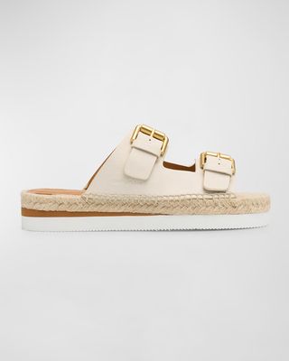 Glyn Dual-Buckle Espadrille Sandals