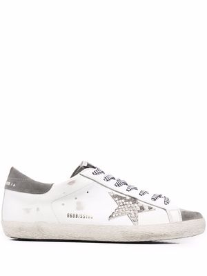 Golden Goose Super-Star panelled sneakers - White